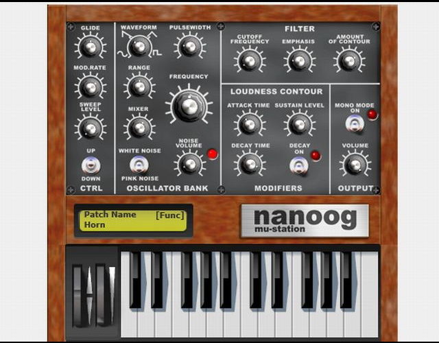 フリーのmoog系シンセ「nanoog」が64bitに対応してバージョンアップ！