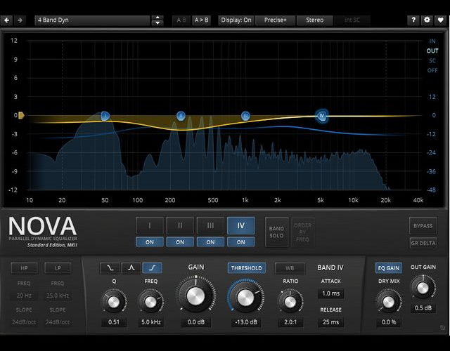 フリー 4バンドダイナミックイコライザー Tdr Nova Vst情報局