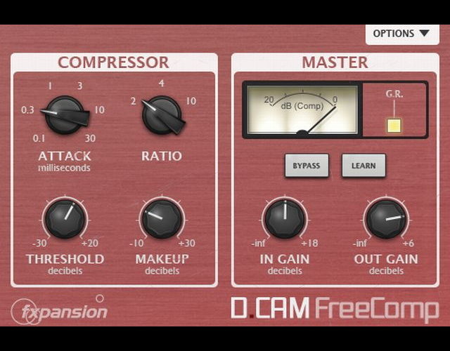 フリーのオーソドックスなコンプレッサー「DCAM Free Comp」