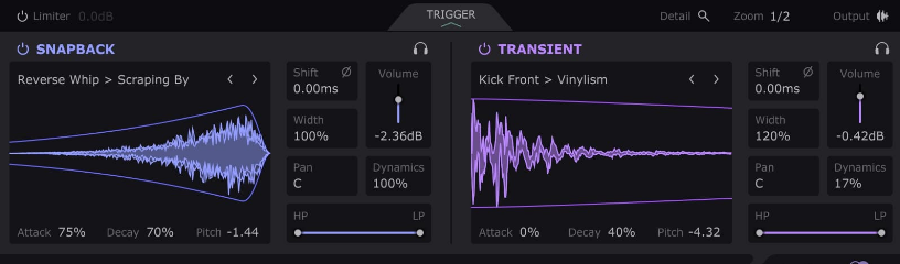 VST情報局 | 【SALE】「Snapback」複数のリズムトラックを重ねて音作りしてませんか？そんな作業を効率化できる、ドラムレイヤーエフェクトプラグインが 40% OFF のセール中！2026/2/18 まで